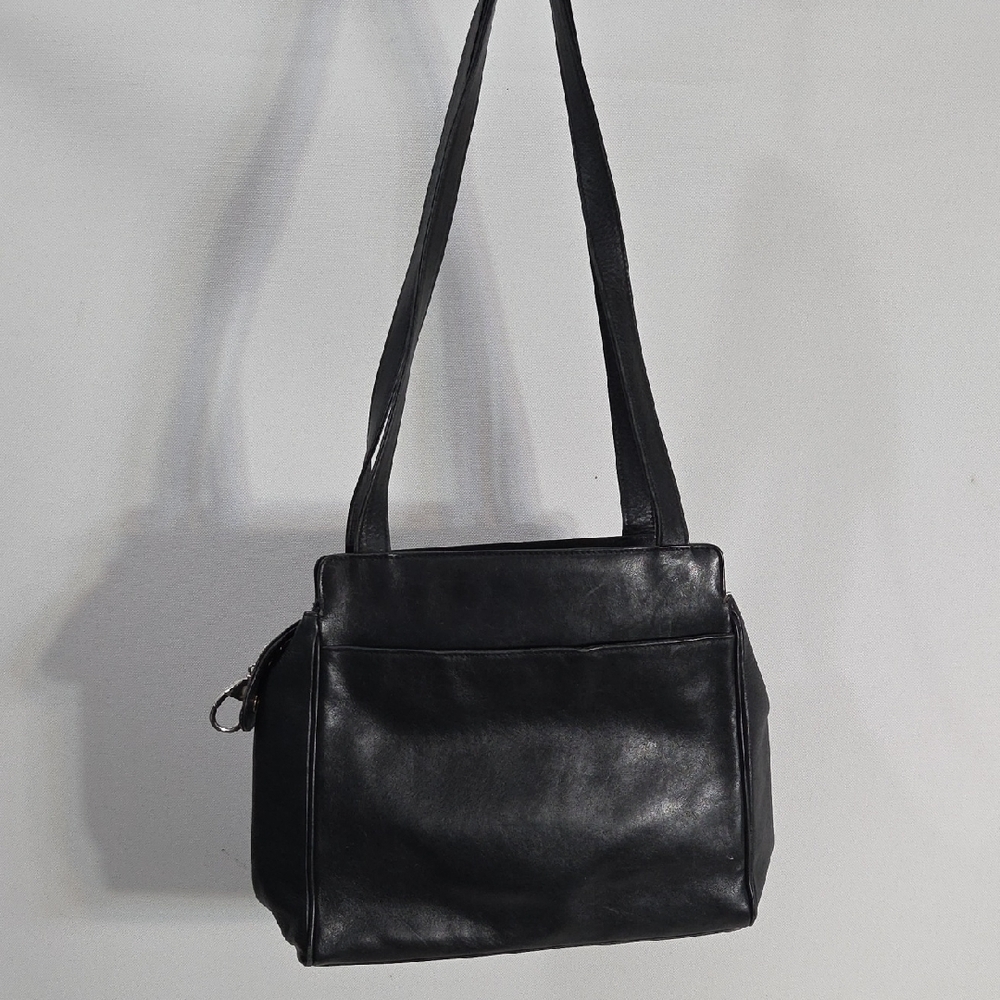 Paloma Picasso Black Shoulder Bag with Gold Logo - Picture 3 of 16